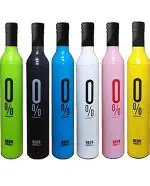 Jet Gadget Double Layer Multicolor Umbrella | Umbrella with Bottle Cover | 3 Fold Umbrella Umbrella (Multicolor)