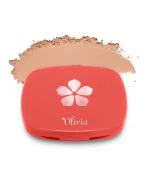 Olivia Compact Powder Caramel Rush 10g, Matte Finish Light Pressed Oil Free , Shade 04