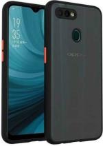 AmericHome Oppo F9 Pro, Model CPH1823 Black, Smoke Plastic Grip Case Back Cover