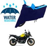 RONISH Waterproof Two Wheeler Cover for Suzuki (V-Strom 650 XT, Blue)