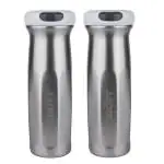 PROBOTT Swipe Shaker for Protein Shake Gym - 600 ml PB 600-08 Silver Pack of 2