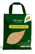 B&B Organics Basmati Brown Rice / Briyani Rice (Long Grain) (10 kg) Cooks in 15-minute, Full Bran Intact, Fibre-Rich Basmati Rice