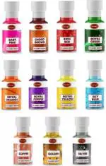 RED CLIFF Edible Oil Candy Color Combo Pack Of 11 Icing (440 ml, Pack of 11)