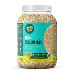 Yogabar Steel Cut Oats 1.5kg | Premium Oats, Gluten Free Oats with High Fibre | 1.5 kg |
