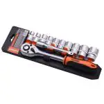 Harden Chrome Vanadium Steel Socket Sets (Pack of 12)