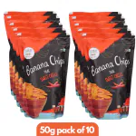 Svaras Kerala Banana Chips Thai Sweet Chilli | 50g pack of 10 | Made in 100% authentic coconut oil