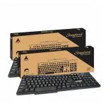 ProDot Choice QWERTY Made in India Keyboard with 104 Low Profile Keys, Spill Resistant Design for Windows, Mac, PC, Laptop (Hindi & English, Pack of 02)