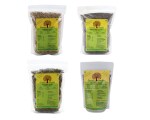 GreenHabit Combo seeds pack 100g each Raw Flax Seeds, Chia Seeds, Pumpkin Seeds and Sunflower Seeds 100 Gram x 4