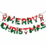 Festiko Merry Christmas Banner Decoration, Christmas Party Banner Décor, Xmas Party Banner