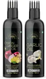 Desi Crew Onion Ginger and Garlic Hair for Skin, Body and Hair Care 100 ml Each