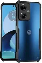 XOVO Back Cover for Moto G54 5G, Motorola Moto G54 5G (Transparent, Camera Bump Protector, Pack of 1)