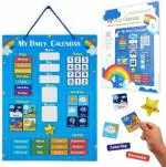 FairyFrolic My Daily Calendar Learning Toys For Kids, Season Charts Learning For Kids, Day Week Month Game For Kids, Mood Board For Kids, Kids Educational Toys, Blue