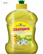 Apsensys Care STAINPRO Dishwash Liquid Gel Lemon, With Lemon Fragrance, Leaves No Residue, Grease Cleaner For All Utensils, 250 ml Bottle