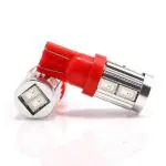 AllExtreme EXT56CR T10 LED Parking Light 5630 CMD Interior Pilot License Plate Dome Indicator Lamp Bulb for Car Bike and Motorcycle (3W, Red, 2 Piece)