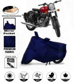 Bykorrzon Blue Polyester Full Body Bike Cover for Royal Enfield Meteor 350