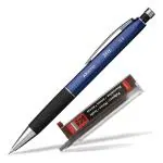 Aristo 3 FIT 0.5mm Fully Retractable Blue Mechanical Pencil With Metal Cap, Nozzle & Clip, An Inbuilt Eraser And 12 HB Leads For Writing & Drawing - 85305B