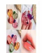 OSMB Heart-shaped Lip Gloss Tint for Dry and Chapped Lips in Cute Multicolour Pack of 2