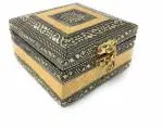 NAVRANG Gold Wood, Alluminium Jewellery Box