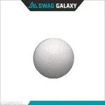 Swag galaxy Rubber Synthetic Cricket Ball i10 Cricket Synthetic Ball, Best Practice Poly Hard Balls - Indoor & Outdoor Training (White)