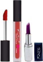 OUR BEAUTY Maroon Lipstick Long Lasting Creamy Matte Lipstick And Liquid Matte Lipstick 02, 4 G