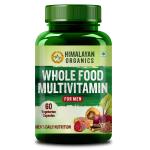 Himalayan Organics Whole Food Multivitamin for Men || With Natural Vitamins, Minerals, Extracts || Best for Energy, Brain, Heart Health & Eye Health || 60 Veg Capsules