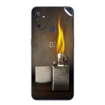 GADGETSWRAP Printed Vinyl Skin Sticker for OnePlus Nord N100 - zippo lighter lit