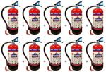 Eco Fire Red, Black Abc Powder Type Fire Extinguisher, 6 Kg (Pack Of 10 )