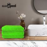 BLACK PANDA MICROFIBER CLOTH NEON GREEN