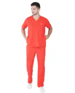 Febris Hafnar Scrub Top & Pant (Red / XX-Large)