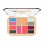 UNICB Beauty Corener Eyeshadow Highlighter Blusher Palette 12 Pigmented Matte & Shimmer Shades | Blendable Powder For Long Wear Eye Makeup With Shimmery And Metallic Finish (16.5g) (Group-B)