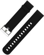 JOBINKA Silicon Metal Buckle Strap Compatible with Fitbit Versa/Versa Lite/Versa 2/Versa SE Smart Watch Strap (Black)