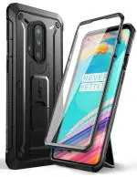 SUPCASE For OnePlus 8 Pro Black Screen Protector,Kickstand,Shock Absrbent Front And Back Cover