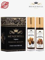 Menjewell Pack Of 2 Kasturi Musk & Chandan-E-Khaas Long Lasting 9ML Attar (Floral, woody)