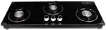 LivFlame Hob Top Exclusive Series 3 Burner Steel Manual Gas Stove