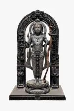 SAF Ram Lalla MDF Cutout of Ram Lalla Statue in Ayodhya Mandir (2D), Idol Home Decor, Divine Gifts, Big Size Ram Lalla Statue