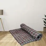 Pillowking Matt-4X6-Check Matt 3 inch Queen Cotton Mattress (L x W: 72 inch x 48 inch)