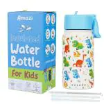 Solara Dino Stainless Steel Water Bottle For Kids, 450 Ml