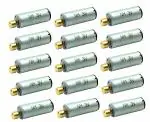 InventoSales 15Pcs 3V - 6V Vibration DC motor N60 mini coreless micro DC Toy Hobby Motor 12x30mm 25000 rpm copper ecentric weight for Toys DIY Projects