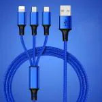BOPUD Micro USB Cable 1.3 m Mobile Data Cable Multiple Pin Charging Cable Pad Fast Charging cable For Adapter (Compatible with All iOS, Type C, Android & Micro USB Other Devices,