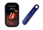 Sheppits Premium Shoe Shiner For All Colours & Shoe Horn (Navy Blue) Combo | Shoe Care Kit
