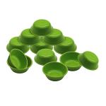 Jaycee Microwave Safe And BPA Free Green Round Virgin Plastic Multipurpose Bowl - 300 Ml (Pack Of 12)