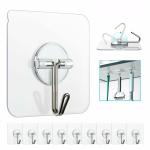 ELITEHOME Self Adhesive Wall Hooks Hangers for Hanging Heavy Sticky Hooks For Wall, Kitchen Bathroom
