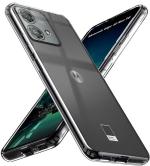 BINTAGE Back Cover for MOTOROLA Edge 40 Neo (Transparent, Flexible, Pack of: 1)