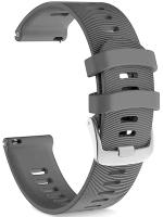 Zitel Bands Compatible with Garmin Forerunner 245/245 Music, Forerunner 645/645 Music, Forerunner 55/158, Vivoactive 3, Venu Sq, Vivomove HR, Approach S40/S42/S12 Silicone 20mm Straps - Black