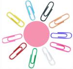 PERDAY Color Paper U Clip for Paper Arrangement Size 30 mm Gem Clip U Clip for Office & School