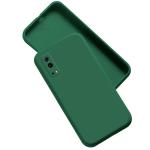 A rtistque Liquid TPU Silicone Matte Shockproof Flexible with Camera Protection Soft Back Cover Case for VIVO IQOO Z3 5G- Dark Green