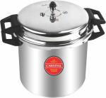 Carnival Silver And Black Aluminium Pressure Cooker - 30 L