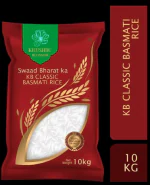 KHUSHBU BLOSSOM KB Classic Basmati Rice Long & Slender Grain - 10 kg