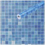 Sky Walls Dark Blue and Light Blue Polyvinyl Chloride 3D Wall Stickers for livingroom and Bedroom, 43 Sqft