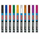 SONI OFFICE MATE Acrylic Fine Tip Markers - Pack of 10 (Set of 1, Multicolor)